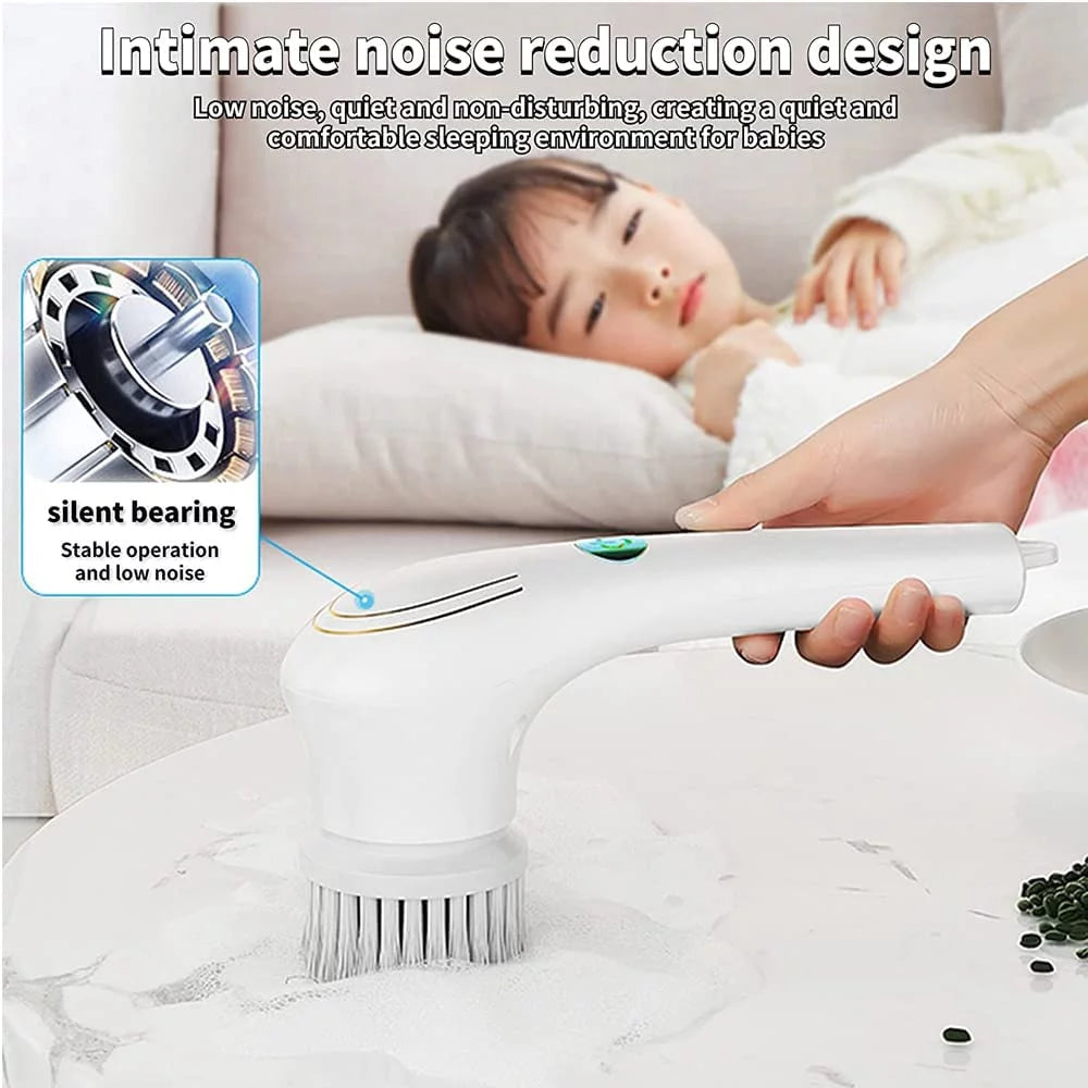 Electric Spin Scrubber Cordless Electric Cleaning Brush Handheld Shower Scrubber for Bathroom, Kitchen, Wall, Tile, Tub
