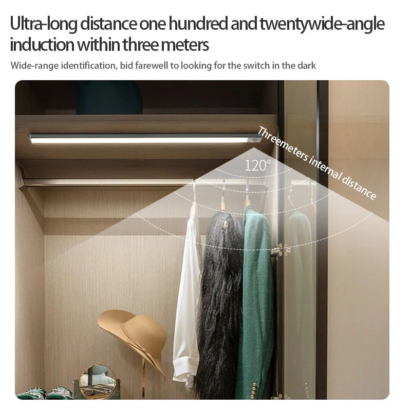 Night Light Led Light under Cabinet Light Motion Sensor Night Light Closet Light Cabinet Kitchen Lighting Magnetic Night Light