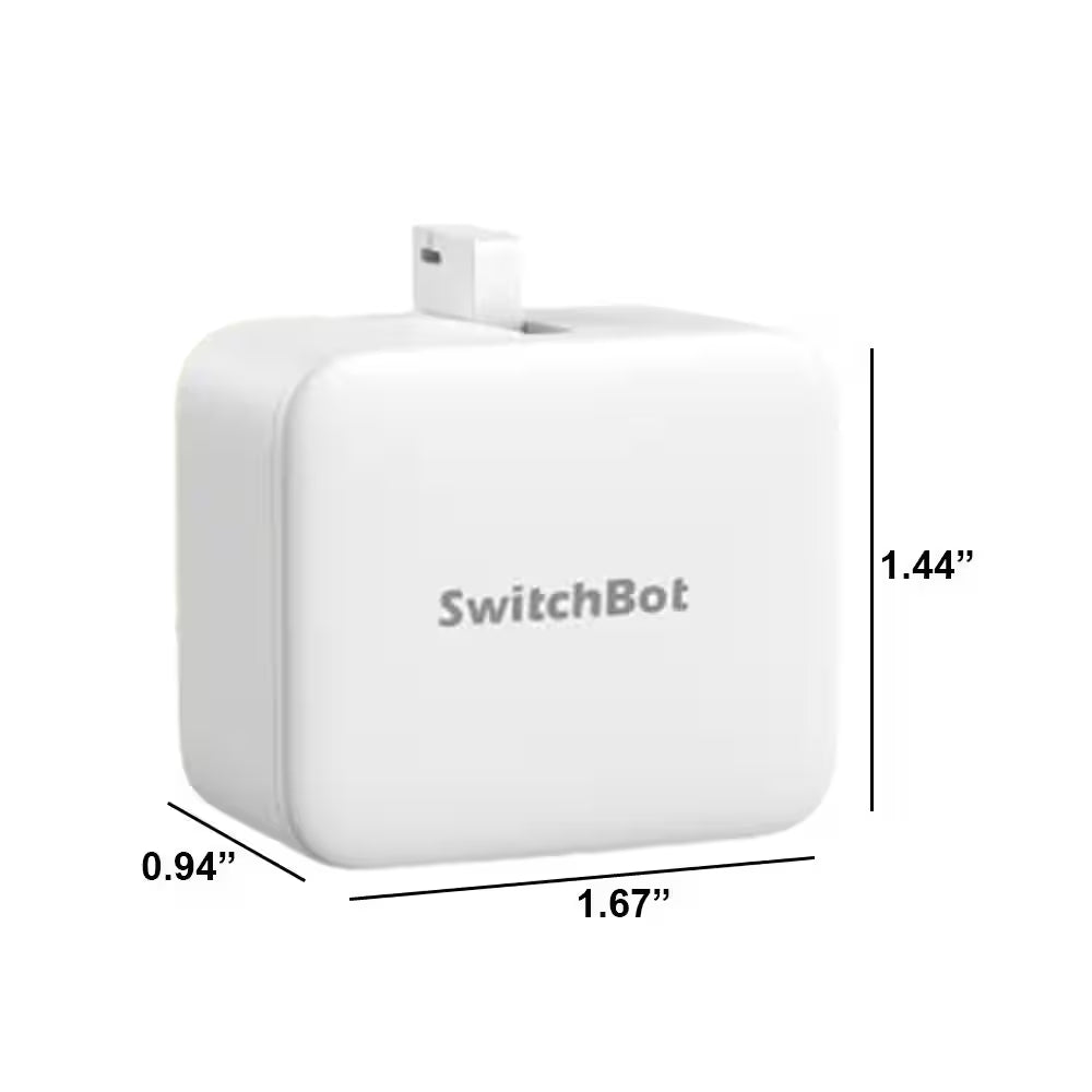 Smart Switch Fingerbot Button Pusher with Timer and App Control for Rocker Switches and 1-Way Buttons, Black