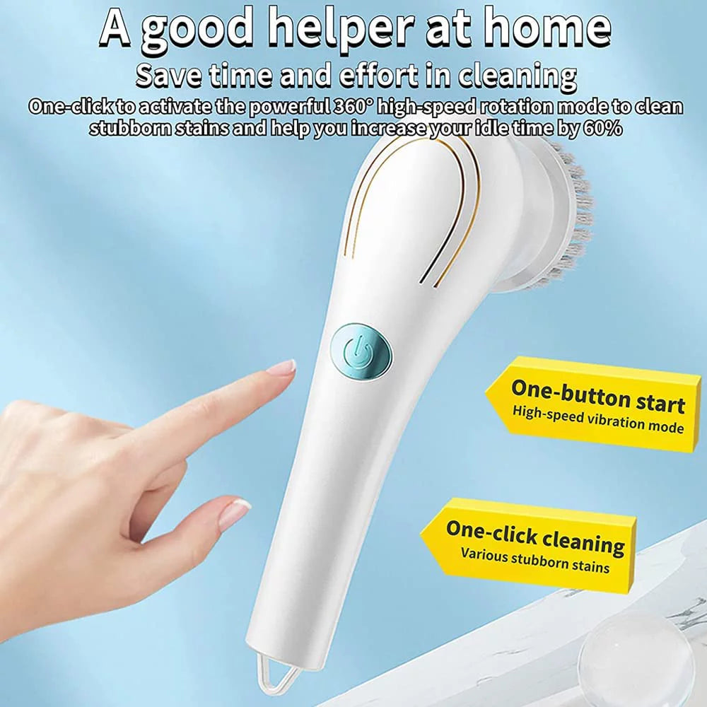 Electric Spin Scrubber Cordless Electric Cleaning Brush Handheld Shower Scrubber for Bathroom, Kitchen, Wall, Tile, Tub